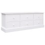 Solid white paulownia wood TV stand 108x30x40 cm by vidaXL, TV Furniture - Ref: Foro24-338527, Price: 145,87 €, Discount: %