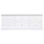 Solid white paulownia wood TV stand 108x30x40 cm by vidaXL, TV Furniture - Ref: Foro24-338527, Price: 145,87 €, Discount: %