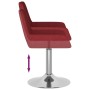 Red fabric kitchen stool by vidaXL, Kitchen stools - Ref: Foro24-339353, Price: 68,24 €, Discount: %