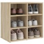 Sonoma oak shoe cabinet 52.5x30x50 cm by vidaXL, Lockers and storage cabinets - Ref: Foro24-808690, Price: 46,31 €, Discount: %