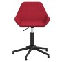 Red Velvet Swivel Office Chair by vidaXL, Office chairs - Ref: Foro24-339387, Price: 79,16 €, Discount: %