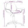 Drehbarer Bürostuhl aus rotem Samt von vidaXL, Bürostühle - Ref: Foro24-339387, Preis: 79,99 €, Rabatt: %