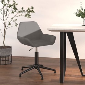 Silla de oficina giratoria de terciopelo gris claro de vidaXL, Sillas de oficina - Ref: Foro24-339385, Precio: 79,99 €, Descu...