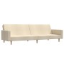 2-seater sofa bed in cream fabric by vidaXL, Sofas - Ref: Foro24-337289, Price: 204,99 €, Discount: %