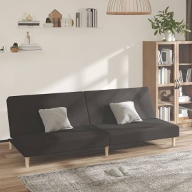 2 seater black fabric sofa bed by vidaXL, Sofas - Ref: Foro24-337276, Price: 186,65 €, Discount: %