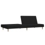 2-Sitzer-Schlafsofa aus schwarzem Stoff von vidaXL, Sofas - Ref: Foro24-337276, Preis: 186,99 €, Rabatt: %