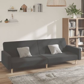 2 seater sofa bed dark gray fabric by vidaXL, Sofas - Ref: Foro24-337287, Price: 220,99 €, Discount: %