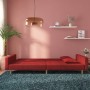 2-seater sofa bed with two pillows in wine-colored fabric by vidaXL, Sofas - Ref: Foro24-337613, Price: 217,99 €, Discount: %