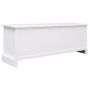 Mueble para TV madera maciza de paulownia blanca 108x30x40 cm de vidaXL, Muebles TV - Ref: Foro24-338525, Precio: 136,06 €, D...