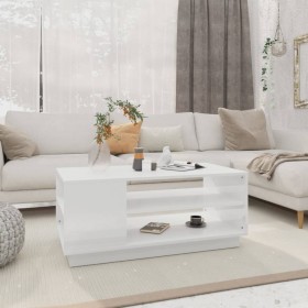 White engineered wood coffee table 102x55x43 cm by vidaXL, Coffee table - Ref: Foro24-810280, Price: 75,95 €, Discount: %