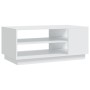 Mesa de centro de madera de ingeniería blanca 102x55x43 cm de vidaXL, Mesas de centro - Ref: Foro24-810280, Precio: 75,84 €, ...