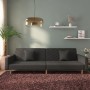 2-Sitzer-Schlafsofa mit zwei schwarzen Stoffkissen von vidaXL, Sofas - Ref: Foro24-337606, Preis: 248,21 €, Rabatt: %