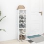 White plywood shoe cabinet 27.5x27x102 cm by vidaXL, Shoe racks and shoe organizers - Ref: Foro24-808485, Price: 38,78 €, Dis...