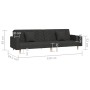 2-Sitzer-Schlafsofa mit zwei schwarzen Stoffkissen von vidaXL, Sofas - Ref: Foro24-337606, Preis: 248,21 €, Rabatt: %