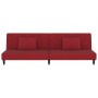 Sofá cama de 2 plazas con dos almohadas terciopelo rojo vino de vidaXL, Sofás - Ref: Foro24-337622, Precio: 169,34 €, Descuen...