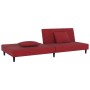 2-Sitzer-Schlafsofa mit zwei weinroten Samtkissen von vidaXL, Sofas - Ref: Foro24-337622, Preis: 169,34 €, Rabatt: %