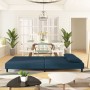 2-seater sofa bed with two blue velvet pillows by vidaXL, Sofas - Ref: Foro24-337616, Price: 219,99 €, Discount: %