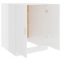 Glossy white washing machine cabinet 71x71.5x91.5 cm by vidaXL, Accessories for washing machines and dryers - Ref: Foro24-808...