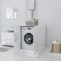 Glossy white washing machine cabinet 71x71.5x91.5 cm by vidaXL, Accessories for washing machines and dryers - Ref: Foro24-808...