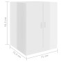 Glossy white washing machine cabinet 71x71.5x91.5 cm by vidaXL, Accessories for washing machines and dryers - Ref: Foro24-808...