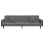 Sofá cama de 2 plazas con dos almohadas terciopelo gris oscuro de vidaXL, Sofás - Ref: Foro24-337629, Precio: 246,10 €, Descu...