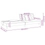 Sofá cama de 2 plazas con dos almohadas terciopelo rosa de vidaXL, Sofás - Ref: Foro24-337621, Precio: 184,72 €, Descuento: %