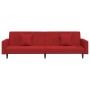 2-seater sofa bed with two wine red velvet pillows by vidaXL, Sofas - Ref: Foro24-337633, Price: 202,99 €, Discount: %