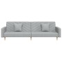 2-Sitzer-Schlafsofa mit zwei Kissen aus hellgrauem Stoff von vidaXL, Sofas - Ref: Foro24-337604, Preis: 217,99 €, Rabatt: %