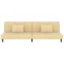 2-seater sofa bed with two cream velvet pillows by vidaXL, Sofas - Ref: Foro24-337626, Price: 191,99 €, Discount: %