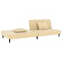 2-seater sofa bed with two cream velvet pillows by vidaXL, Sofas - Ref: Foro24-337626, Price: 191,99 €, Discount: %