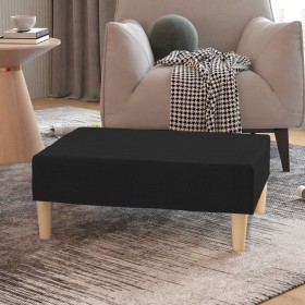 Black fabric footstool 78x56x32 cm by vidaXL, Ottomans - Ref: Foro24-337676, Price: 76,99 €, Discount: %