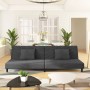 2-seater sofa bed with two dark gray velvet pillows by vidaXL, Sofas - Ref: Foro24-337618, Price: 220,99 €, Discount: %