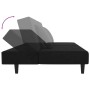 Sofá cama de 2 plazas con dos almohadas terciopelo negro de vidaXL, Sofás - Ref: Foro24-337623, Precio: 220,35 €, Descuento: %