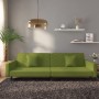 Sofá cama de 2 plazas con dos almohadas terciopelo verde claro de vidaXL, Sofás - Ref: Foro24-337631, Precio: 202,30 €, Descu...