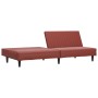 Sofá cama de 2 plazas cuero sintético rojo vino tinto de vidaXL, Sofás - Ref: Foro24-337664, Precio: 174,53 €, Descuento: %