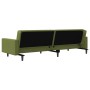 Sofá cama de 2 plazas con dos almohadas terciopelo verde claro de vidaXL, Sofás - Ref: Foro24-337631, Precio: 202,30 €, Descu...