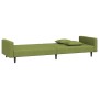 Sofá cama de 2 plazas con dos almohadas terciopelo verde claro de vidaXL, Sofás - Ref: Foro24-337631, Precio: 202,30 €, Descu...