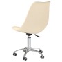 Silla de oficina giratoria tela color crema de vidaXL, Sillas de oficina - Ref: Foro24-338358, Precio: 83,99 €, Descuento: %