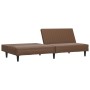 Two-seater brown synthetic leather sofa bed by vidaXL, Sofas - Ref: Foro24-337662, Price: 179,43 €, Discount: %