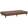 Two-seater brown synthetic leather sofa bed by vidaXL, Sofas - Ref: Foro24-337662, Price: 179,43 €, Discount: %