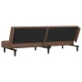 Two-seater brown synthetic leather sofa bed by vidaXL, Sofas - Ref: Foro24-337662, Price: 179,43 €, Discount: %