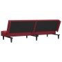 Sofá cama de 2 plazas terciopelo rojo vino tinto de vidaXL, Sofás - Ref: Foro24-337644, Precio: 181,29 €, Descuento: %