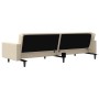 Sofá cama de 2 plazas con dos almohadas terciopelo crema de vidaXL, Sofás - Ref: Foro24-337637, Precio: 227,99 €, Descuento: %