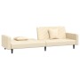 2-seater sofa bed with two cream velvet pillows by vidaXL, Sofas - Ref: Foro24-337637, Price: 227,82 €, Discount: %