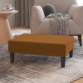 Brown velvet footrest 78x56x32 cm by vidaXL, Ottomans - Ref: Foro24-337695, Price: 61,99 €, Discount: %