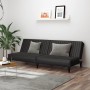 Black synthetic leather 2-seater sofa bed by vidaXL, Sofas - Ref: Foro24-337660, Price: 185,64 €, Discount: %