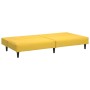 Sofá cama de 2 plazas terciopelo amarillo de vidaXL, Sofás - Ref: Foro24-337646, Precio: 184,46 €, Descuento: %