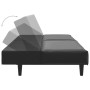 Black synthetic leather 2-seater sofa bed by vidaXL, Sofas - Ref: Foro24-337660, Price: 185,64 €, Discount: %