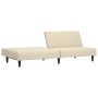 Cream velvet 2-seater sofa bed by vidaXL, Sofas - Ref: Foro24-337648, Price: 181,99 €, Discount: %