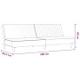 Cream velvet 2-seater sofa bed by vidaXL, Sofas - Ref: Foro24-337648, Price: 181,99 €, Discount: %